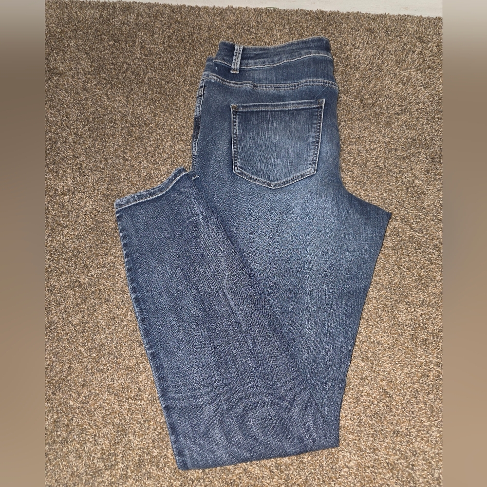 Maurices Dark Blue High-Rise Everflex Jeans 16W Long - Picture 5 of 7